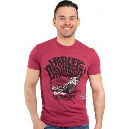 T-shirt da uomo Track Burn Harley-Davidson Monza