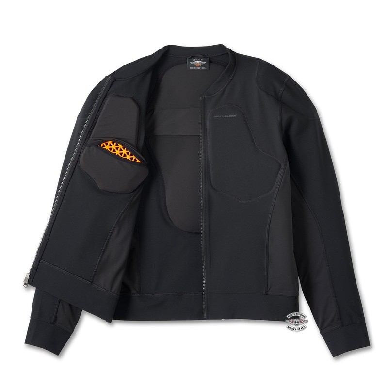 Giacca Moto Harley-Davidson Uomo Taglia XL - Brawler Mixed Media, Nera, Nuova Con Etichette