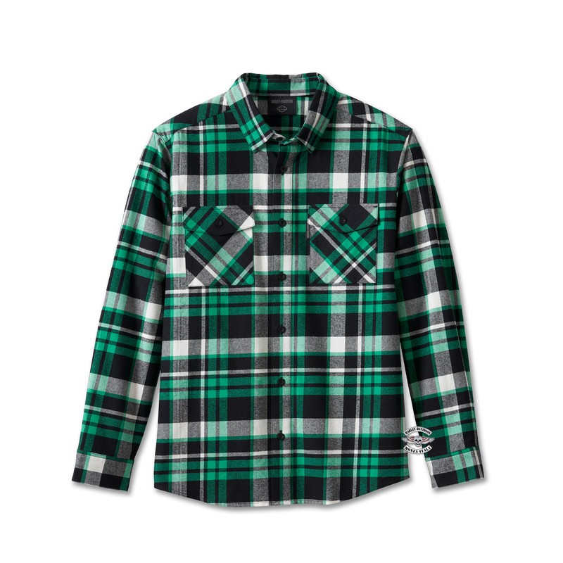 Camicia da uomo Essence green Harley-Davidson