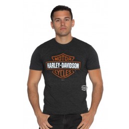 T-shirt da uomo Bar & Shield vintage black Harley-Davidson Monza