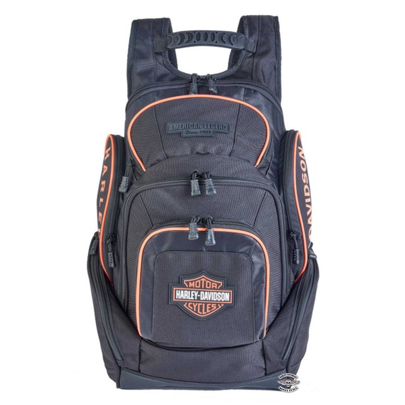 Zaino Black/Orange Harley-Davidson