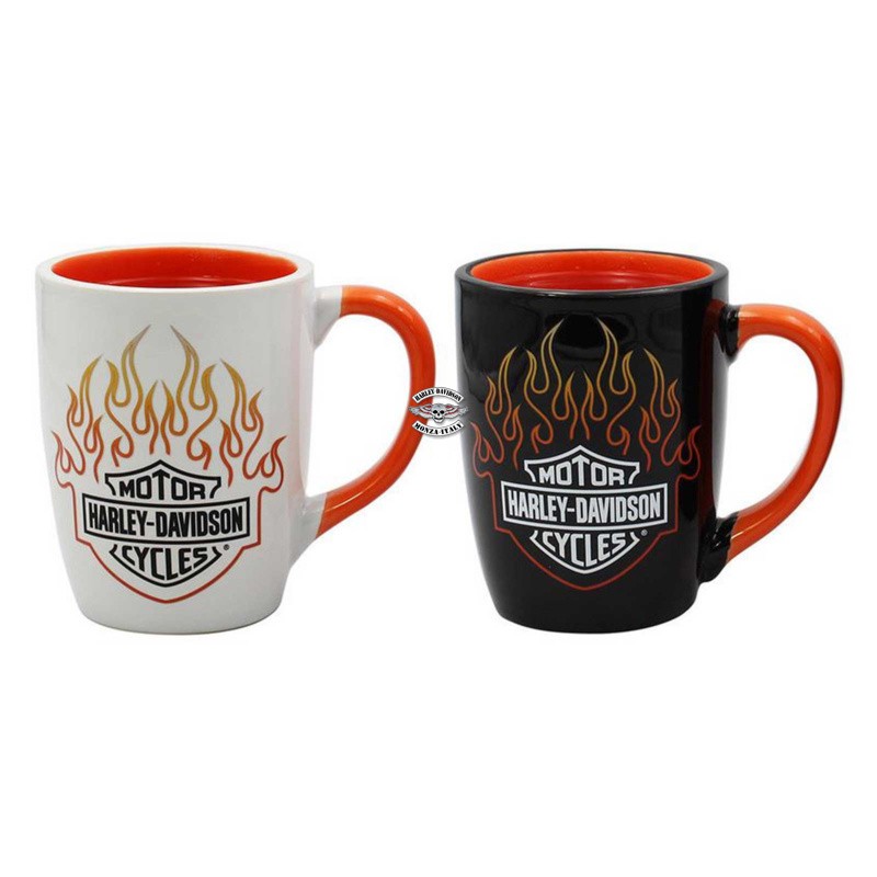 Set Tazze Bar & Shield Flames Color Change Harley-Davidson