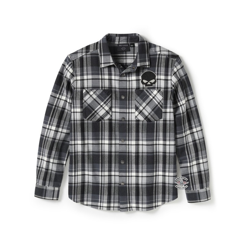 Camicia da uomo Willie G. Skull Harley-Davidson Camicia da uomo Willie G. Skull Harley-Davidson