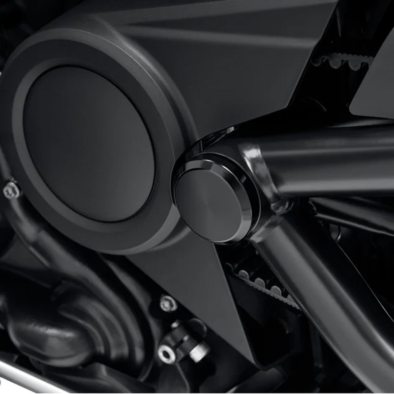 Copri-Bulloni Perno Forcellone Posteriore-Nero Lucido