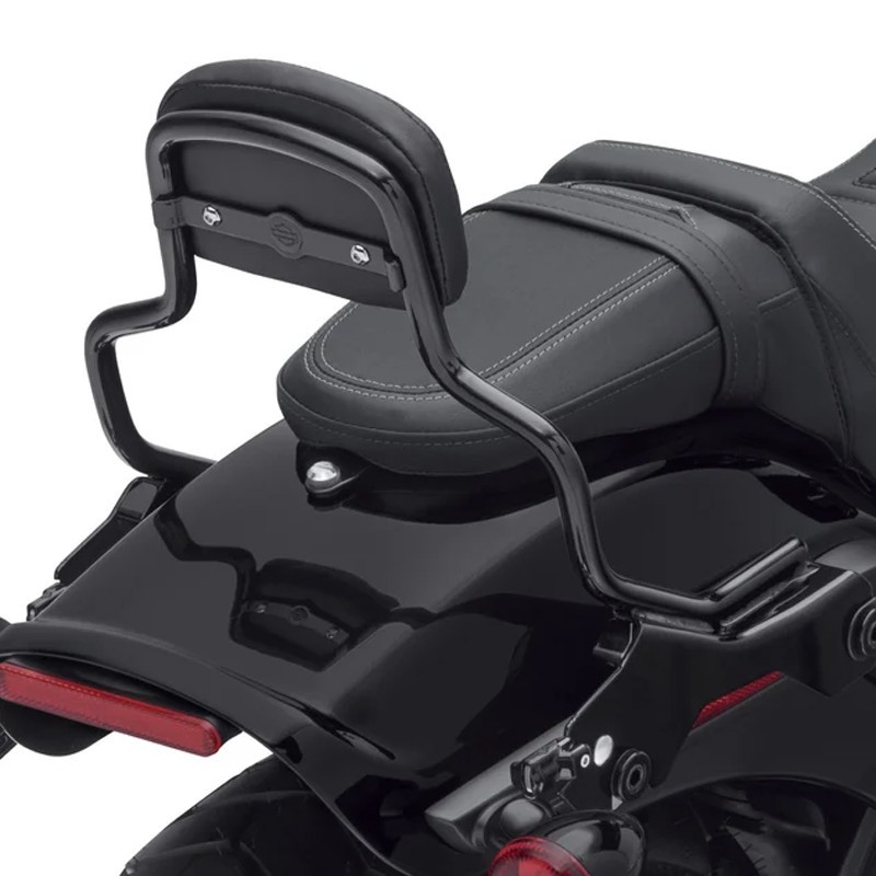 Alzata Dello Schienalino Sissy Bar Holdfast Corta-Nero Lucido
