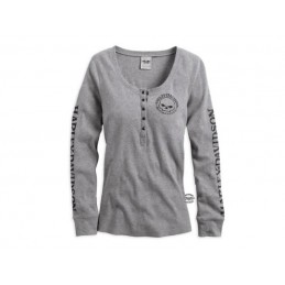 Maglia da donna Skull Grey Harley-Davidson