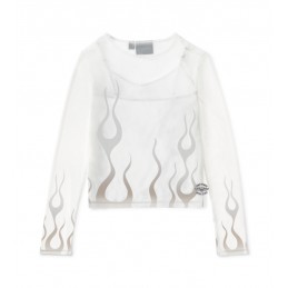 Maglia white da donna Flames For Days Harley-Davidson