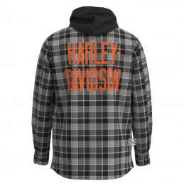 Camicia da uomo Hooded Plaid Harley-Davidson