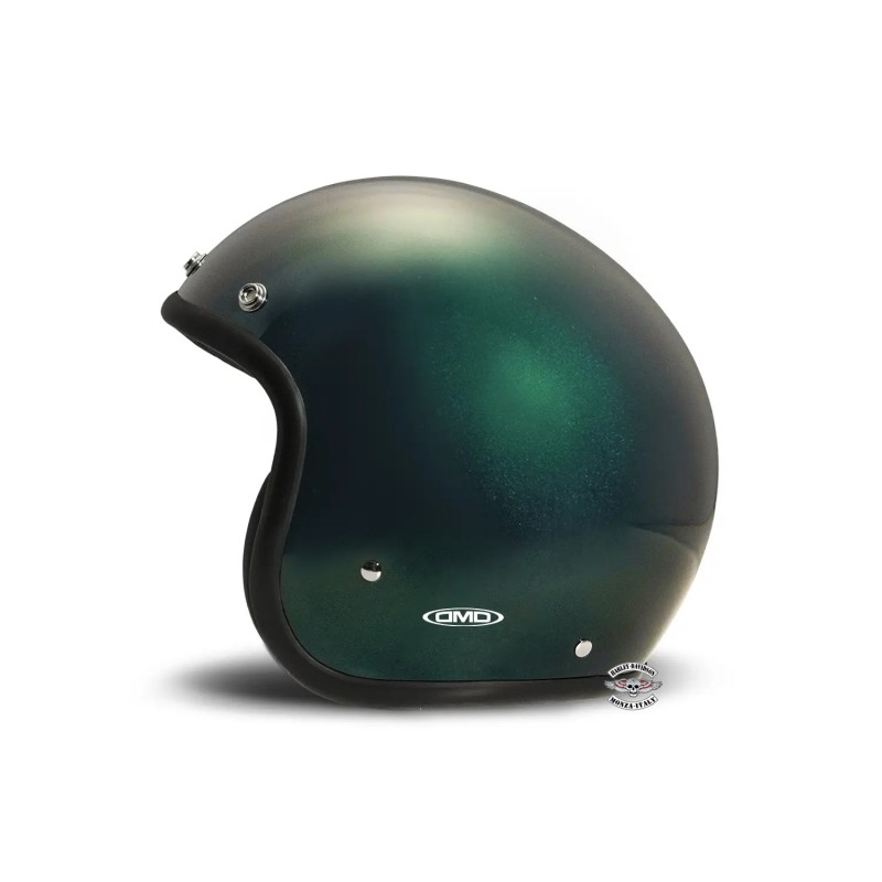 Casco Jet Retro Deep Green DMD Casco Jet Retro Deep Green DMD
