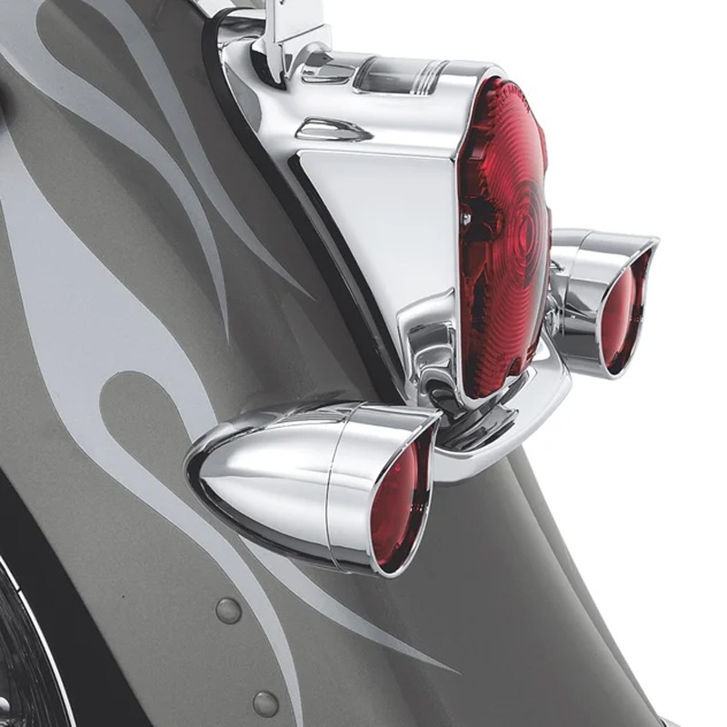 Ghiere Indicatori Di Direzione Posteriori Stile Bullet-Rosso