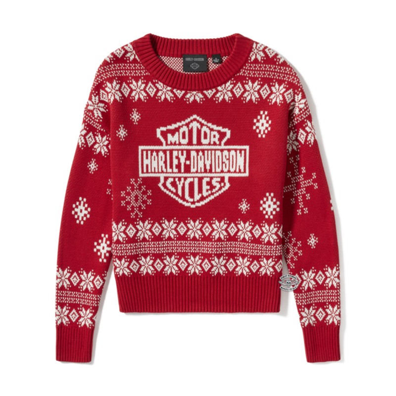 Maglione da donna Red Harley Holiday Harley-Davidson
