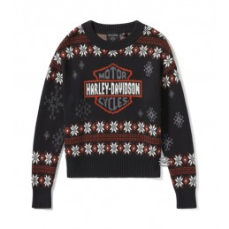 Maglione da donna Black Harley Holiday Harley-Davidson