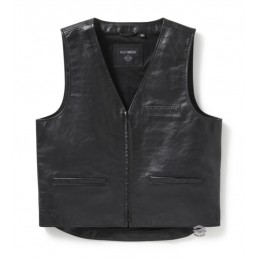 Gilet da uomo in pelle Bar & Shield Harley-Davidson