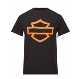 T-shirt da uomo Open B&S On Black Harley-Davidson Monza