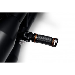 Pedane passeggero Collezione Adversary Sportster 1250S– Nero e arancione