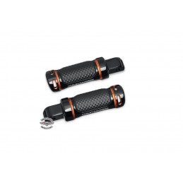 Pedane passeggero Collezione Adversary Sportster 1250S– Nero e arancione