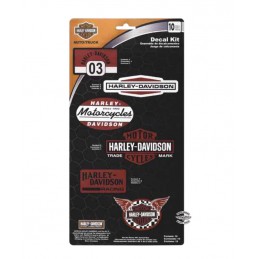 Set di adesivi Vintage Race Harley-Davidson
