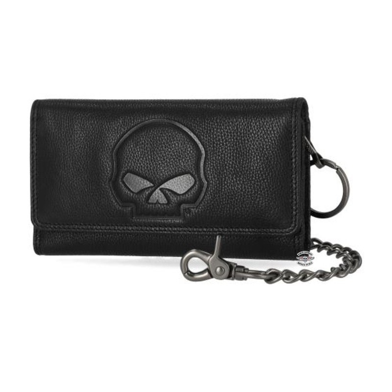 Portafoglio Grande con catena Skull Harley-Davidson