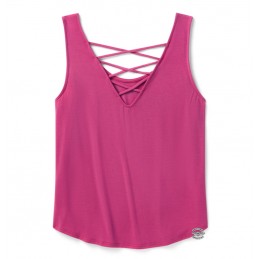 T-shirt da donna Moto Wings Fuxia Harley-Davidson