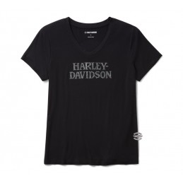 T-Shirt donna Willie G. Skull Bling Harley-Davidson