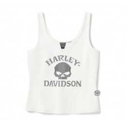 Canotta da donna con teschio Willie G. Bling Harley-Davidson