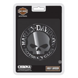 Adesivo Cromato Skull Harley-Davidson