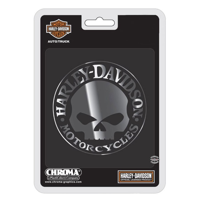 Adesivo Cromato Skull Harley-Davidson