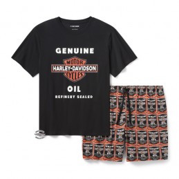 Completo pigiama con pantaloncini Bar & Shield Oil Can