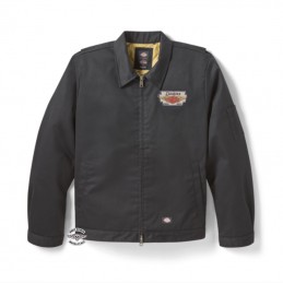 Giacca Unisex Eisenhower trapuntata e foderata Dickies x HD Nera