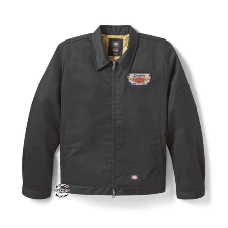 Giacca Unisex Eisenhower trapuntata e foderata Dickies x HD Nera