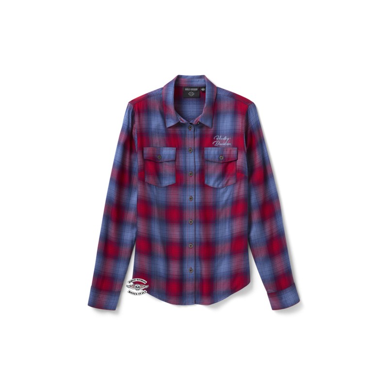 Camicia a quadri con bottoni frontali HD® Essential