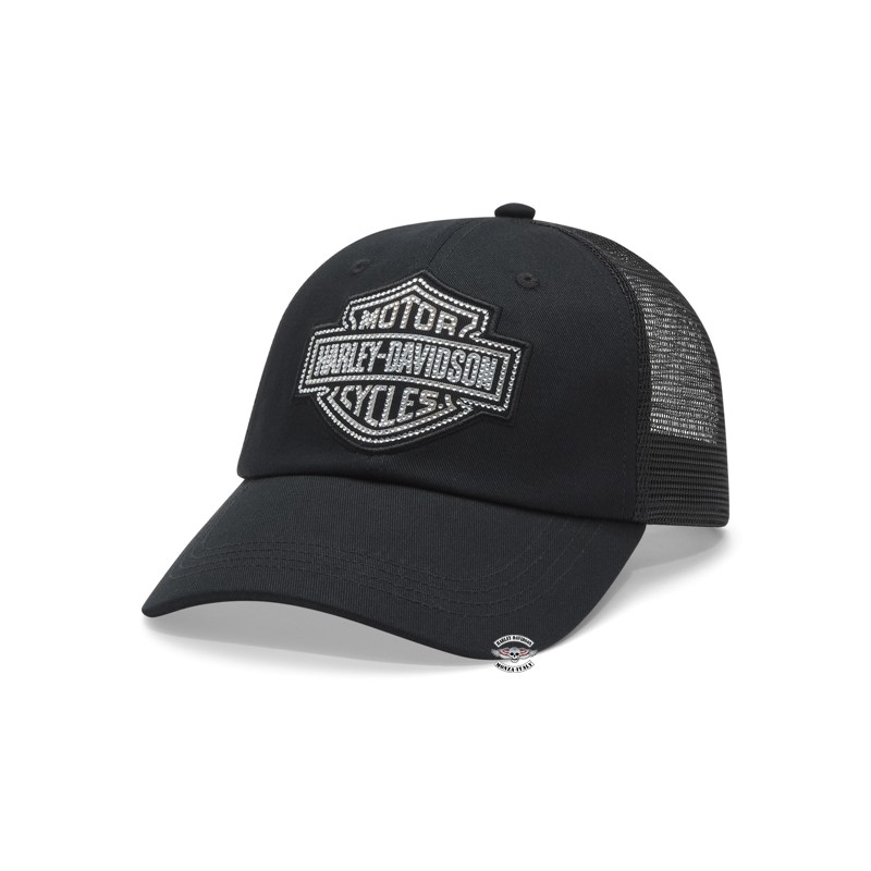 Cappellino Trucker Bling Bar & Shield Harley-Davidson