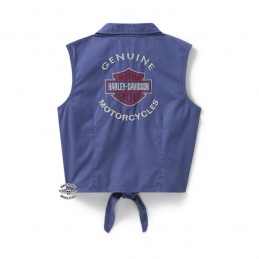 Top Donna Nodo Frontale HD® Essential Bijou Blue