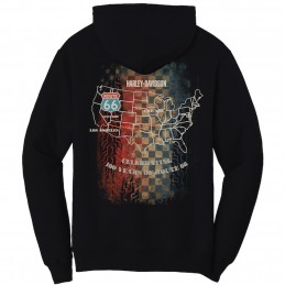 Felpa unisex con zip HD® Route 66 Anniversary