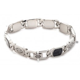 Bracciale da uomo Bar & Shield Howlite Stone Harley-Davidson