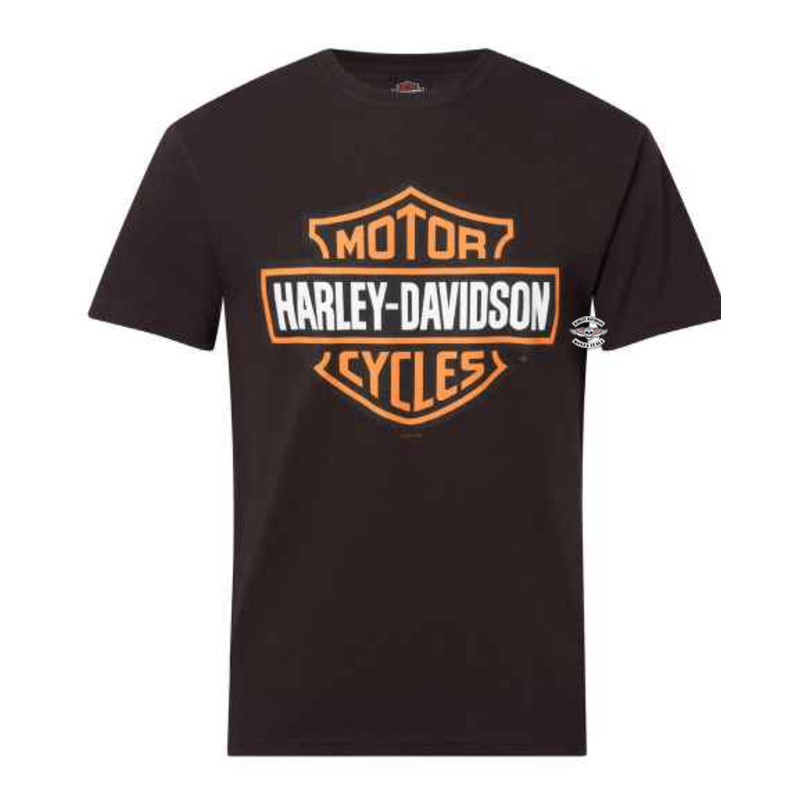 T-shirt da uomo Bar & Shield on Black Harley-Davidson Monza