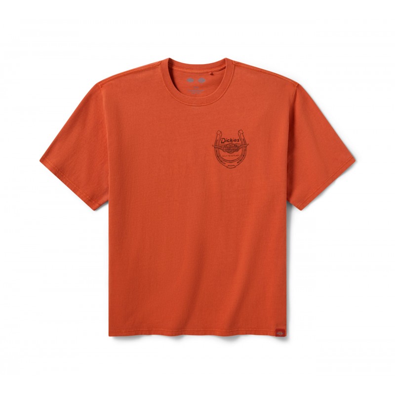 T-shirt Uomo Horsepower Dickies x HD Orange