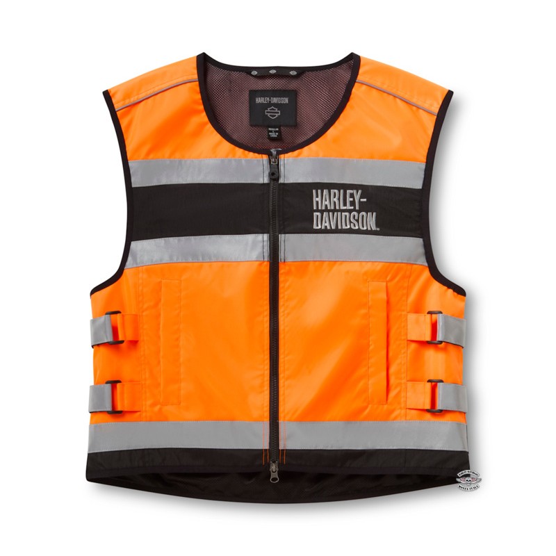 Gilet arancione alta visibilità Harley-Davidson