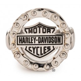 Anello da uomo Bar & Shield e catena motocicletta Harley-Davidson